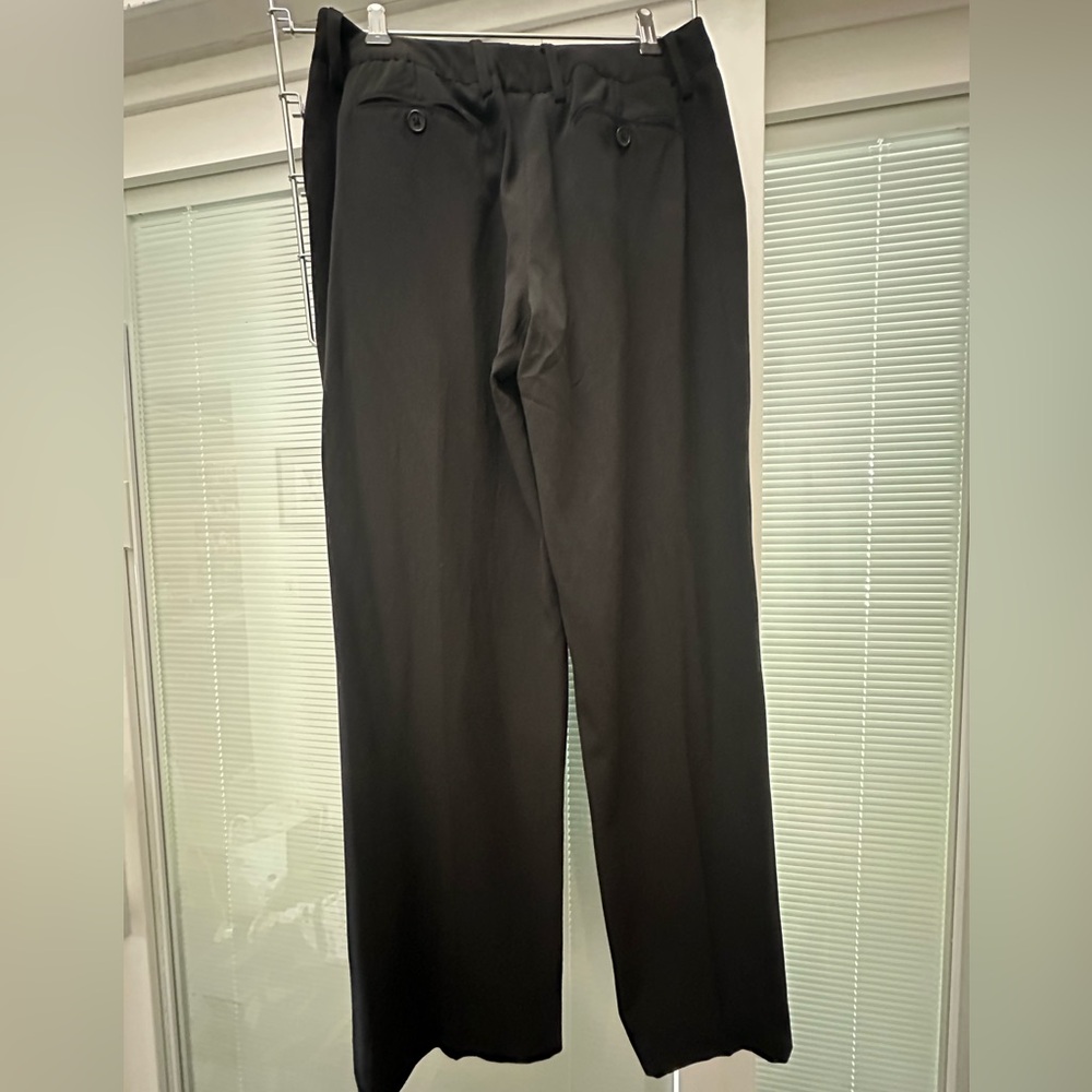Larry Levine Black Wide-Leg Pants with Side Tabs - Picture 3 of 4